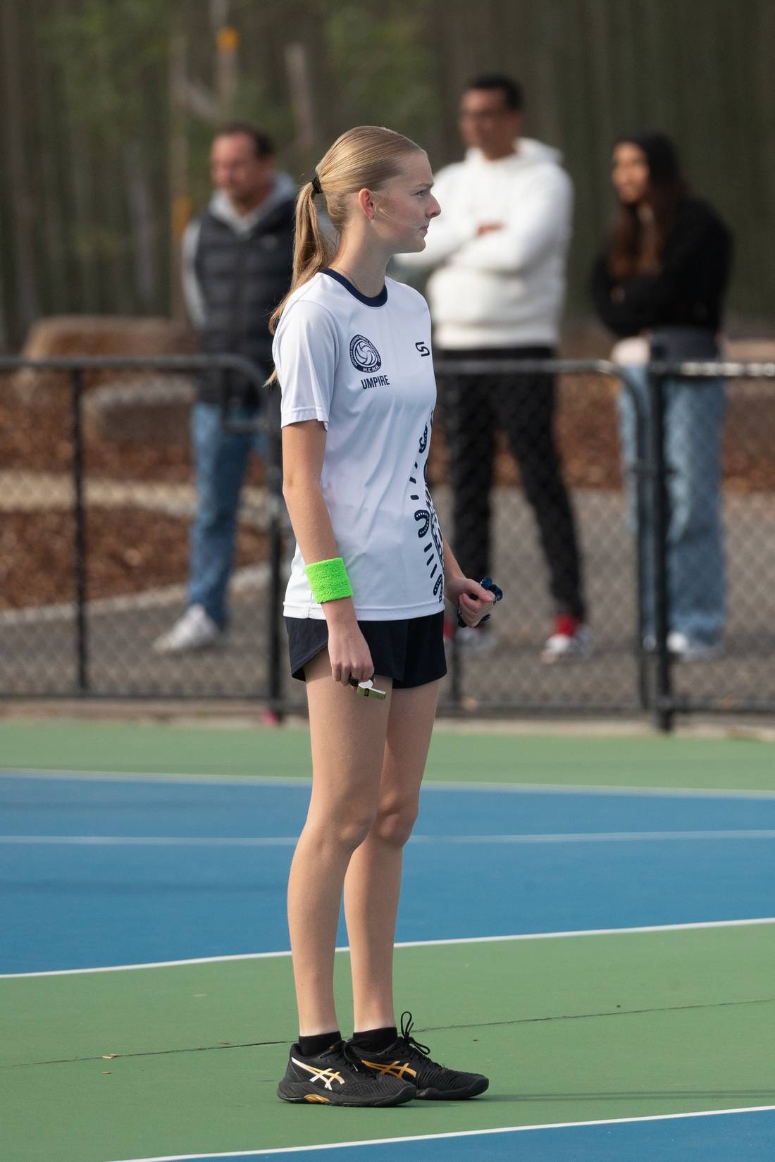 HCNA umpire in the official white umpire shirt with whistle